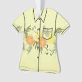 Paradiso Hawaiianischer Hibiskus Aloha Shirt Ornament (Vorderseite)