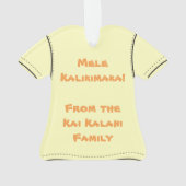 Paradiso Hawaiianischer Hibiskus Aloha Shirt Ornament (Rückseite)