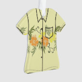 Paradiso Hawaiianischer Hibiskus Aloha Shirt Ornament (Vorderseite)