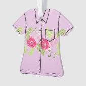 Paradiso Hawaiianischer Hibiskus Aloha Shirt Ornament (Vorderseite)