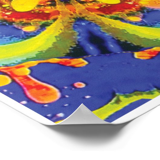 Paradox Kinetic Collage Kaleidoscope Poster (Ecke)