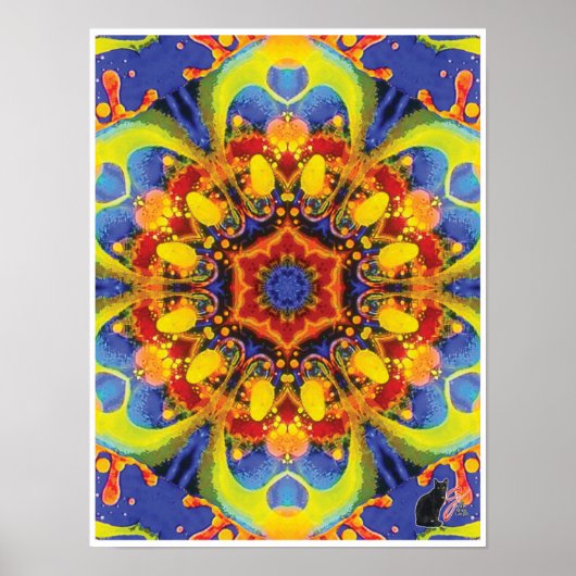 Paradox Kinetic Collage Kaleidoscope Poster (Vorne)