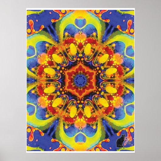 Paradox Kinetic Collage Kaleidoscope Poster (Vorne)