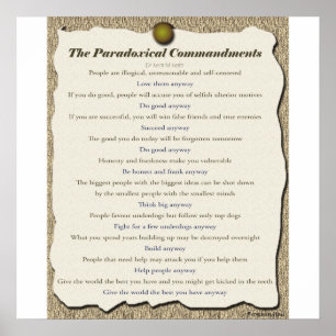 Paradoxe Gebote Poster