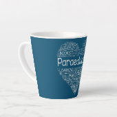 Paraeducator Heart Teacher Paraprofessional Back Milchtasse (Linke Ecke)