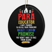 Paraeducator Paraprofessional Sped Teacher Can Pro Keramik Ornament (Links)