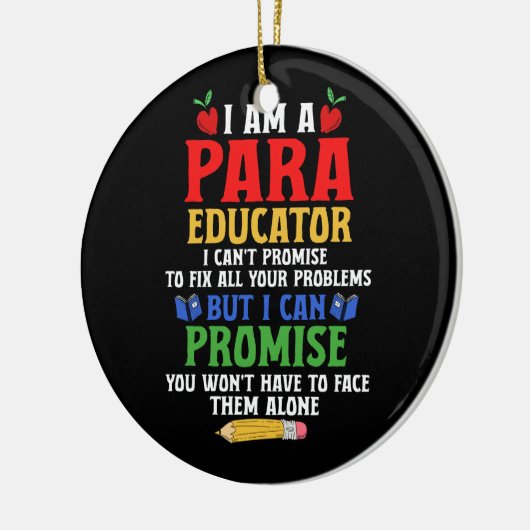 Paraeducator Paraprofessional Sped Teacher Can Pro Keramik Ornament (Links)