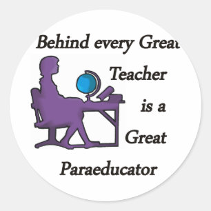 Paraeducator Runder Aufkleber
