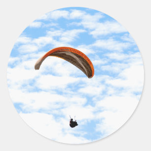 Paragleiten in den Wolken - Anpassbare Aufkleber