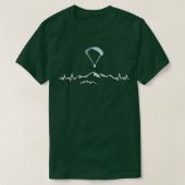 Paragleiten und Pulsschlag T-Shirt (Design vorne)