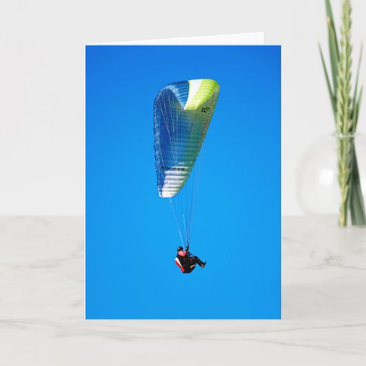 Paragleiter Dankeskarte (Vorderseite)