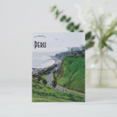 Paragleiter in Peru Postkarte (Stehend Vorderseite)