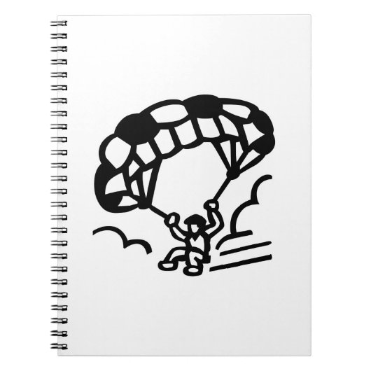 Paragleiter Notizblock (Vorderseite)