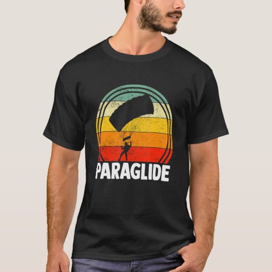 Paraglide Paraglider Paragliding Paramotoring Retr T-Shirt (Vorderseite)