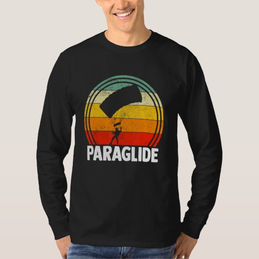 Paraglide Paraglider Paragliding Paramotoring Retr T-Shirt (Vorderseite)
