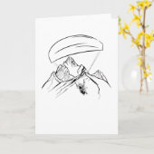 Paraglider Adventure Mountains Glide Karte (Gelbe Blume)