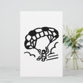 Paraglider Briefpapier (Stehend Vorderseite)