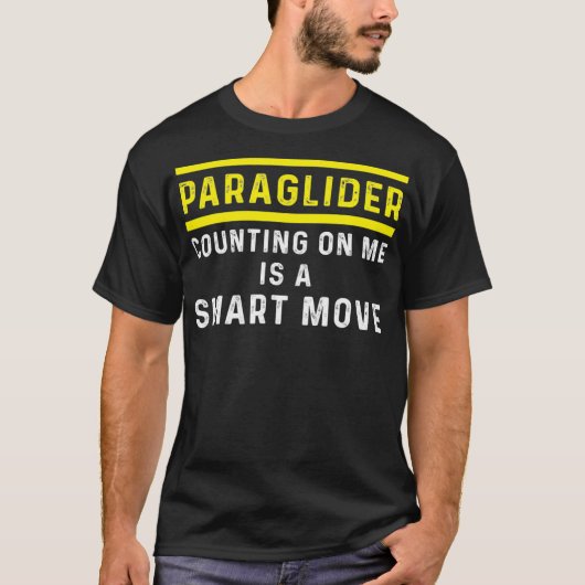 Paraglider Counting Funny Paragliding Paramotor T-Shirt (Vorderseite)