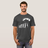 Paraglider Evolution Funny Paragliding Cooles Gesc T-Shirt (Vorne ganz)