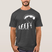 Paraglider Evolution Funny Paragliding Cooles Gesc T-Shirt (Vorderseite)