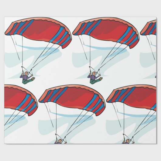 Paraglider Geschenkpapier (Flach)