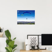 Paraglider im Schwarzwald Poster (Heimbüro)