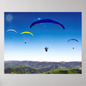 Paraglider im Schwarzwald Poster (Vorne)