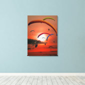 Paraglider Leinwanddruck (Insitu (Holzboden))