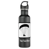 Paraglider-Logo - Den Text auf dieser Seite anpass Trinkflasche (Vorderseite)