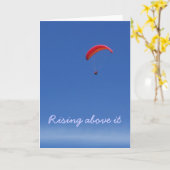 Paraglider mit Zitat Karte (Gelbe Blume)