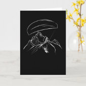 Paraglider Mountain Glide Erlebnis Karte (Gelbe Blume)