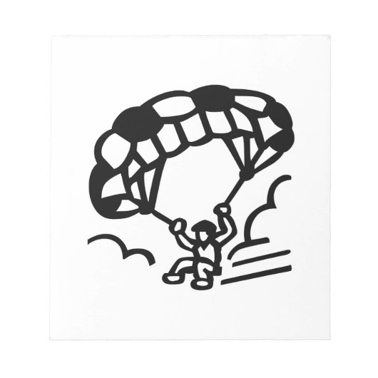 Paraglider Notizblock (Vorderseite)