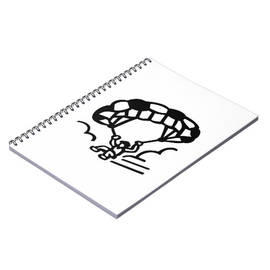 Paraglider Notizblock (Linke Seite)