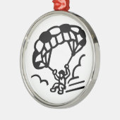 Paraglider Ornament Aus Metall (Links)