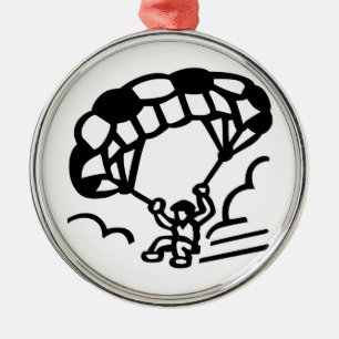 Paraglider Ornament Aus Metall