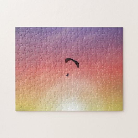 Paraglider Parasailing Sunset Puzzle (Horizontal)
