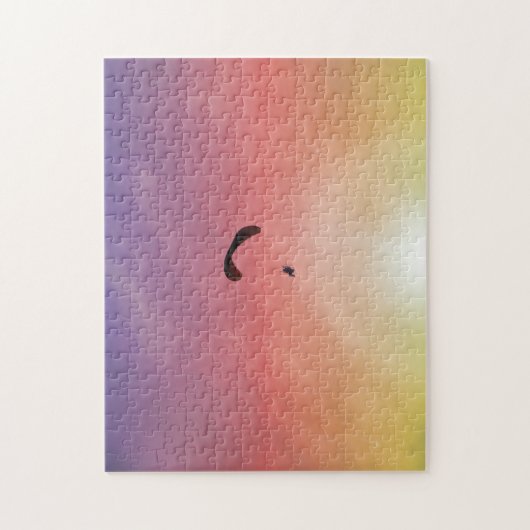 Paraglider Parasailing Sunset Puzzle (Vertikal)