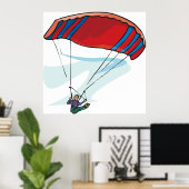 Paraglider Poster (Heimbüro)