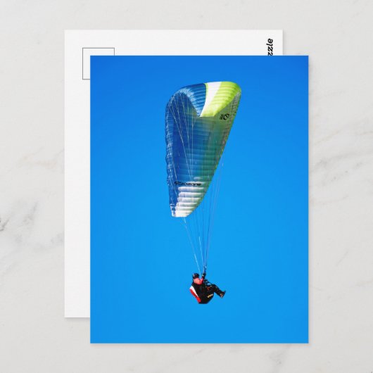Paraglider Postkarte (Vorne/Hinten)