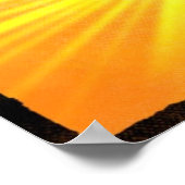 Paraglider Silhouette Artsy Photographic Print Poster (Ecke)