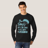 Paraglider Sky Playground Funny Paragliding Paramo T-Shirt (Vorne ganz)