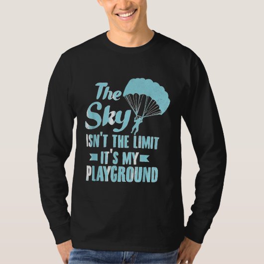 Paraglider Sky Playground Funny Paragliding Paramo T-Shirt (Vorderseite)