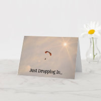 Paraglider Sky springt einfach ein und Hi-Card