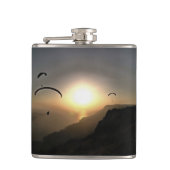 Paragliders Wanderlust Extreme Sports Art Flachmann (Vorderseite)