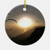 Paragliders Wanderlust Extreme Sports Art Keramikornament (Vorne)
