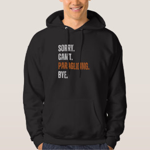 Paragliding Art for Men Paramotor Paraglider Hoodie