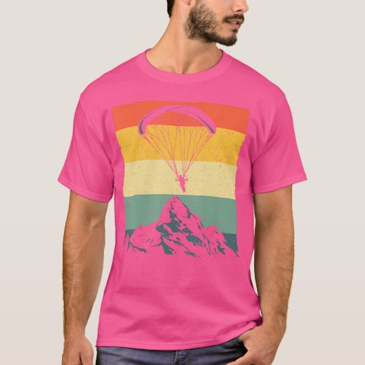 Paragliding Art for Paramotor Paraglider Skydiving T-Shirt (Vorderseite)