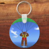 Paragliding Dinky Bear Schlüsselanhänger (Vorderseite)
