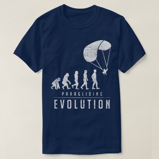 Paragliding-Evolution T-Shirt (Design vorne)