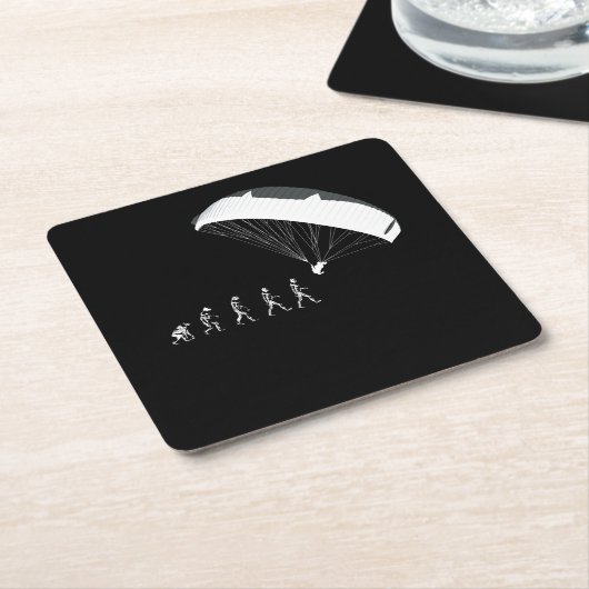 Paragliding Fallschirmfallschirme Höhenflüge Evolu Rechteckiger Pappuntersetzer (angewinkelt)